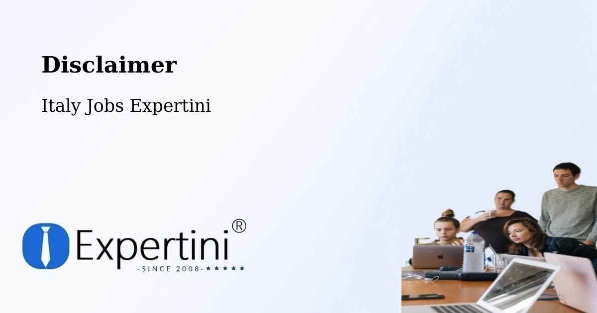 Disclaimer – Sequals - Italy Jobs Expertini
